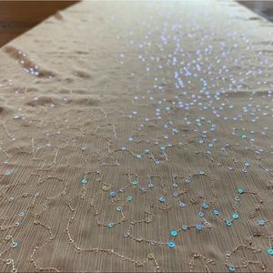 Tan Sequin Shawl